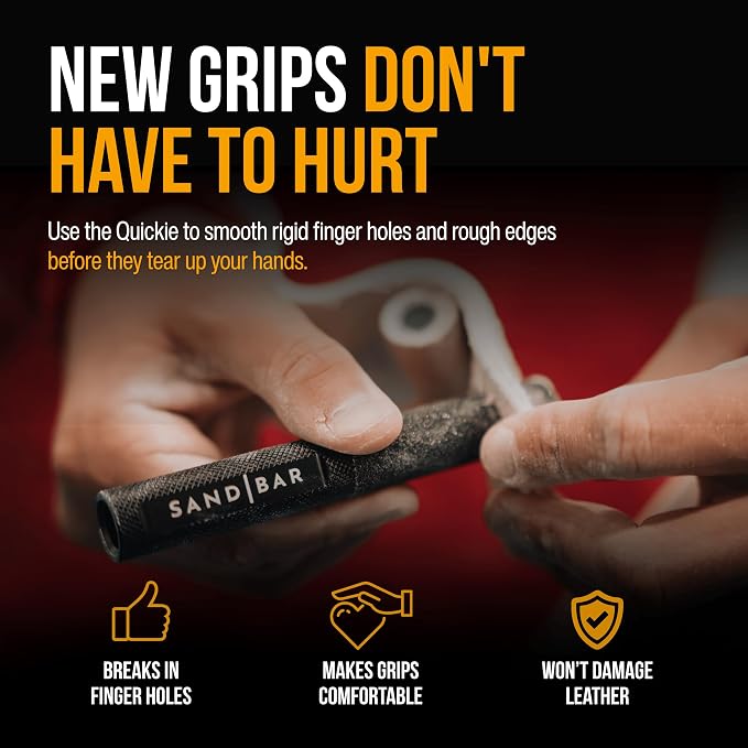 SandBar Ultimate Callus Remover Set - 4" & 8" Files with Moisturizing Salve Balm Stick - Elevating Athletes, Weightlifters & Rock Climbers for Smoother Hands & Feet - Gold (Black) (Gold Bundle)