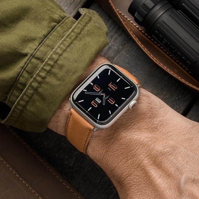 Archer Watch Straps - Top Grain Leather Watch Bands for Apple Watch