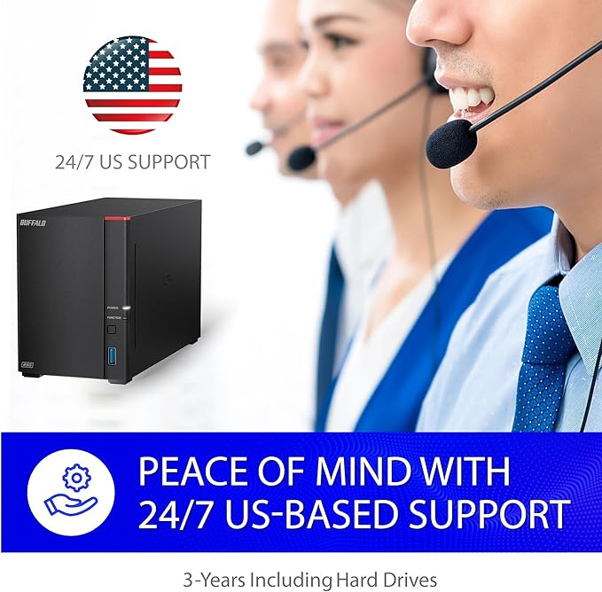 BUFFALO LinkStation SoHo 720 2-Bay Professional Office NAS 8TB (2x4TB) with Hard Drives Included