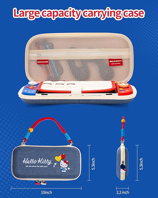 Kuitmor Switch Accessories Bundle for Switch 2 : Carrying Case, Protective Case, Game Card Case, Screen Protector, Playstand, Thumb Grip Caps and More (For Switch 2 2025 Model)