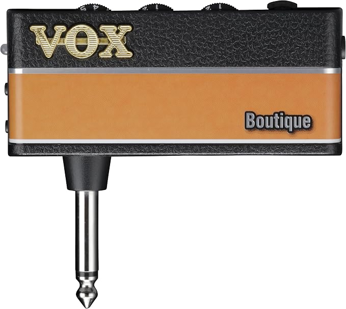 Vox amPlug 3 Boutique Headphone Guitar Amplifier w/ 2 Channels, Stereo Effects, Built-in Rhythms, and Aux in Jack