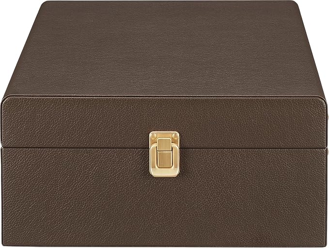 Crosley CR8017B-CO Voyager Vintage Portable Vinyl Record Player Turntable with Bluetooth in/Out and Built-in Speakers, Cocoa | Vinyl Record Player, Bluetooth In/Out, Built-in Speakers