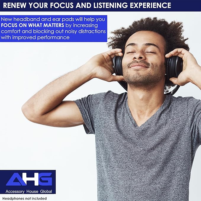 AHG Accessory House Global QC Ultra Replacement Ear pad and Headband Pad Kit Cushion Compatible with Bose QuietComfort Ultra Wireless Headphones (Sandstone). Easy DIY Installation + Great Comfort