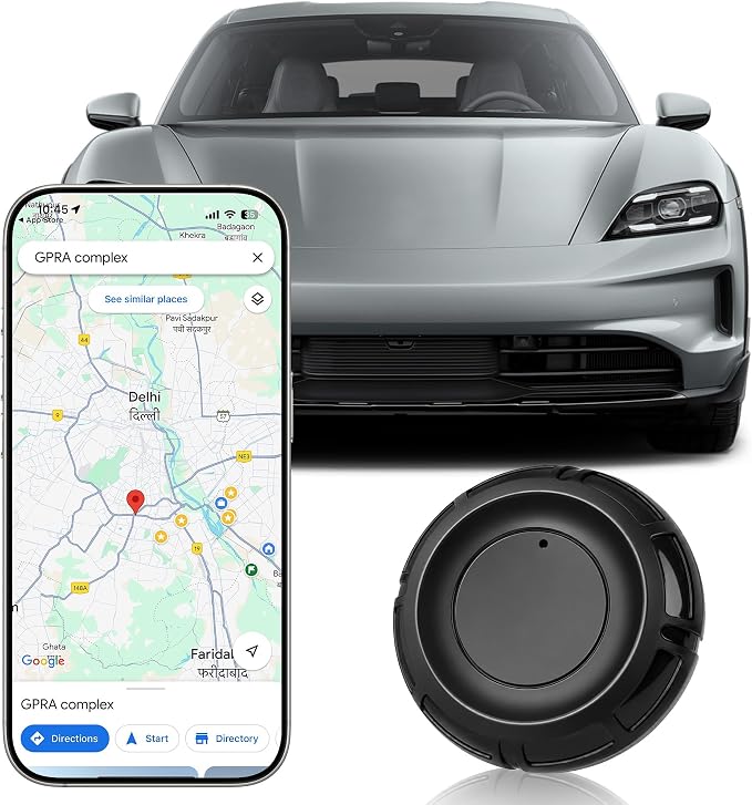 GPS Tracker for Vehicles | Portable Magnetic Device for Cars, Kids, Dogs & Trucks | Full Global Coverage | No Subscription or Monthly Fees