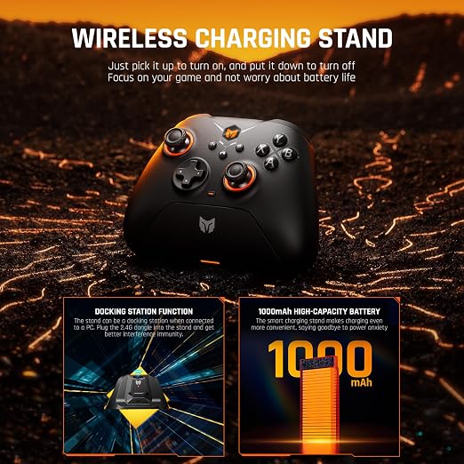 BIGBIG WON Wireless Controllers, Gale Hall PC Controllers Motion Control, Hall Joysticks&Triggers, PC App Game Controllers for Switch/Switch2/iOS/Android Wireless Gaming Controller