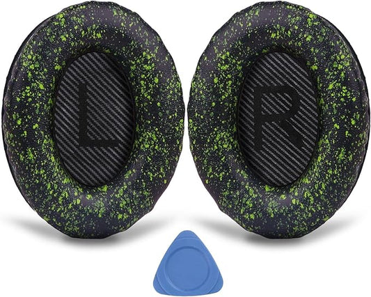 Replacement Ear Pads for Bose QuietComfort 35 (QC35) & Quiet Comfort 35 II (QC 35 ii) Headphones, EarPads Cushions with Noise Isolation Memory Foam, Softer Protein Leather, Added Thickness