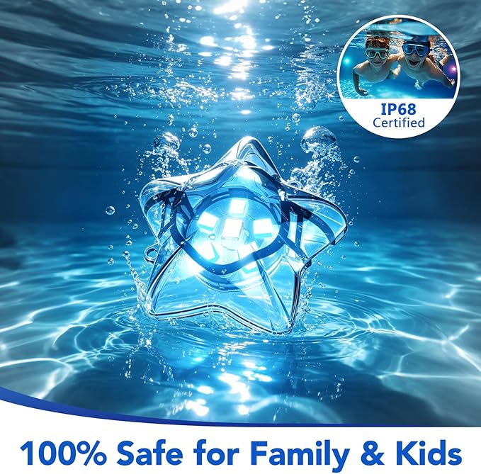 RGBIC Pool Lights 100FT - Plug-in Submersible LED Lights for Inground & Above Ground Pools, App & Remote Control, 16M Colors, Music Sync, IP68 Waterproof for Pool Party – Brighter Than Solar