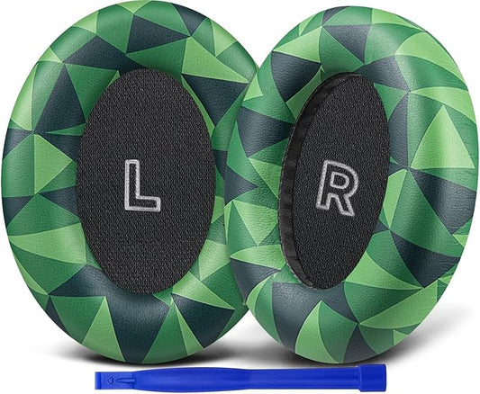 SOULWIT Replacement Earpads for Bose QC Ultra/New QuietComfort Ultra(2nd Gen) Wireless Headphones, Ear Pads Cushions with Softer Protein Leather, High-Density Noise Isolation Foam - Jungle Green