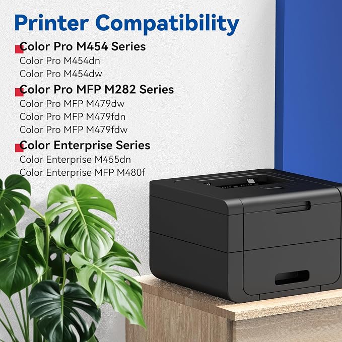 414A Toner cartridges 2 Pack Compatible Replacement for 414A 414X Works with Color LaserJet Pro MFP M479fdw M479fdn M479dw M454dw M454dn M455dn MFP M480f M479 M454 Series Printer Ink W2020A