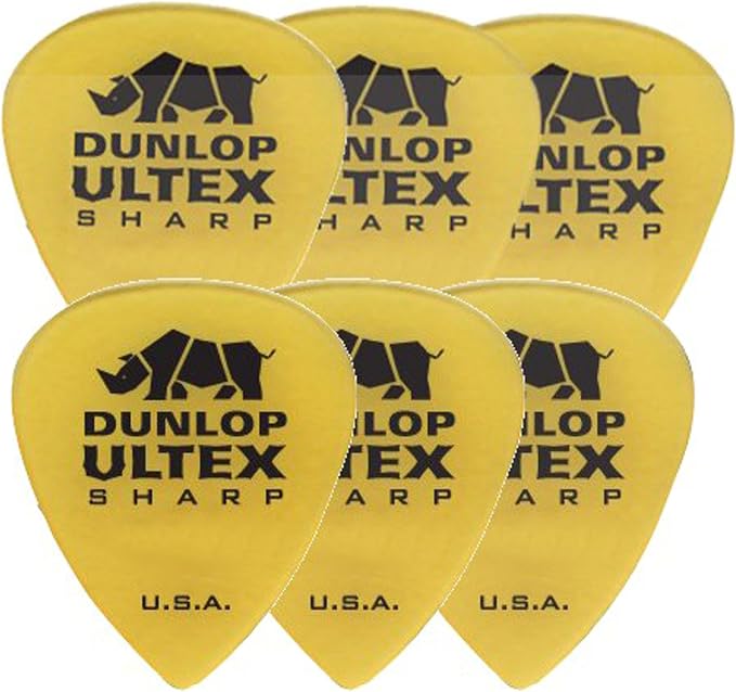 Jim Dunlop Ultex® Sharp Pick 2.0MM - 6 Pack