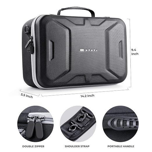 Mumba Carrying Case for Nintendo Switch OLED & Nintendo Switch 2017, [Max Version] Portable Protective Travel Carry handbag Pouch for Blade/Battle Case [Large Capacity] (Black)