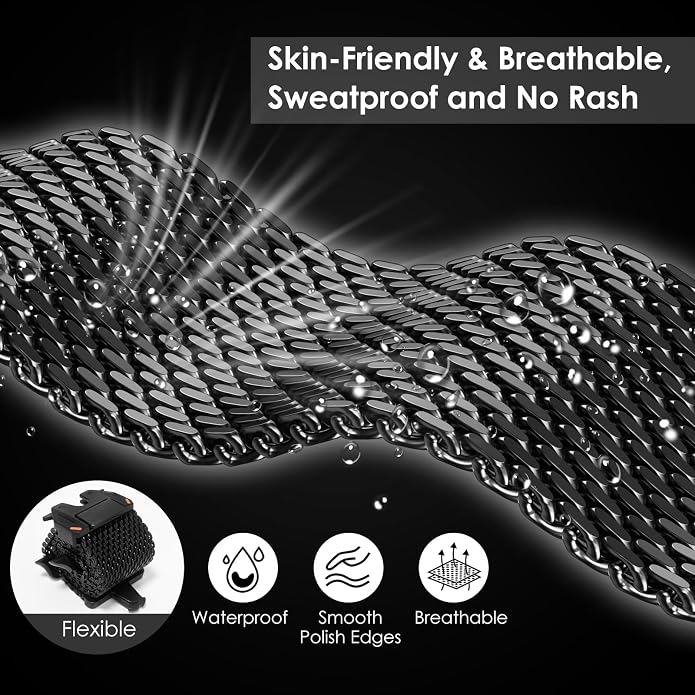 WINGLE Milanese Loop for Apple Watch Band Ultra 3/2/1 Band Ultra 49mm Series 11 10 46mm 45mm 44mm SE 3/2/1 Series 9 8 7 6 5 4 3 Men Women,Parachute-Style Buckle Stainless Steel Mesh Metal iWatch Bands