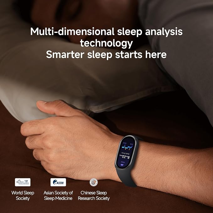 XIAOMI Mi Smart Watch Band 10, 5ATM Waterproof Fitness Step Tracker Sports Digital Smart Watch Health Band for Men Women, 1.72" AMOLED Display, 150+ Sports Modes 24/7 Sleep Monitor (Ceramic Edition)