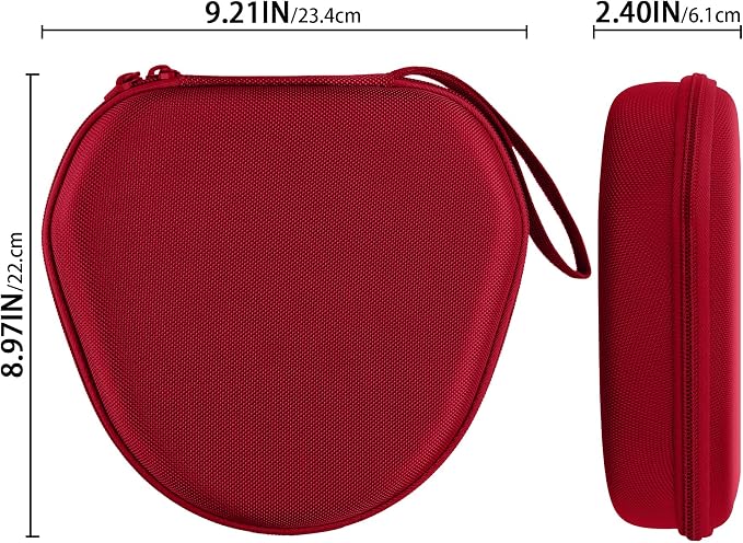 co2CREA Hard Case with Sleep Mode Replacement for Apple AirPods Max 2 / AirPods Max Wireless Over-Ear Headphones (Red Case)