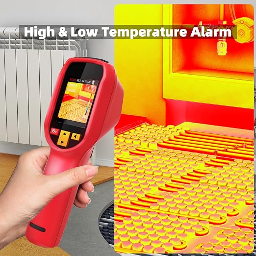 BSIDE Thermal Imaging Camera 240 x 240 Resolution Handheld Infrared Camera, 15 Thermal Palettes with 320 x 240 Full-Viewing TFT LCD for Home Inspection HVAC Electrical, 25Hz Refresh Rate, -4℉~1022℉