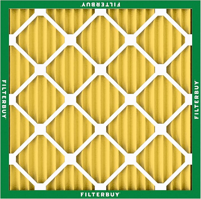 Filterbuy 14x14x1 Air Filter MERV 11 Superior Pet & Allergy Defense (3-Pack), Electrostatic Pleated HVAC AC Furnace Filters Replacement, Made in USA (Actual Size: 13.75 x 13.75 x 0.75)
