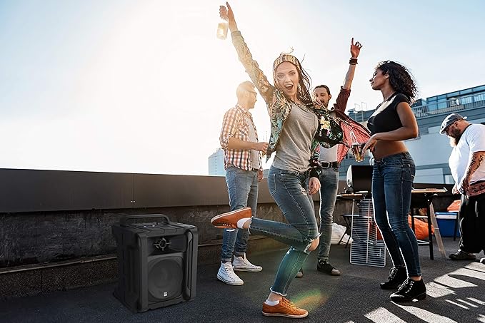 Altec Lansing Sonic Boom - Waterproof Bluetooth Speaker with Phone Charger, IP67 Outdoor Speaker, 3 USB Charging Ports, 50 Foot Range & 20 Hours Battery Life