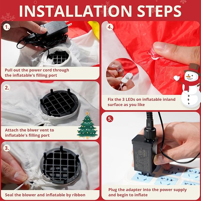 Easter Inflatable Fan Replacement, Adapter for Easter Inflatable Outdoor Decoration Blower for Xmas Blow Up Holiday Yard Inflatables, 0.5A Fan 0.75A Plug for Small Christmas