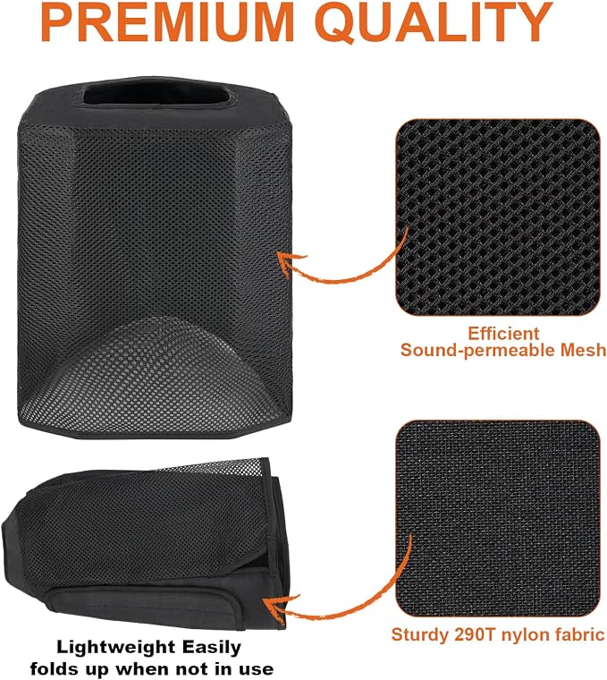 Speaker Cover Compatible with Bose S1 Pro Plus/S1 Pro Portable Bluetooth Speaker,Dustproof Side Opening Mesh Protective Case Bag fits for Bose Speaker(Cover Only)