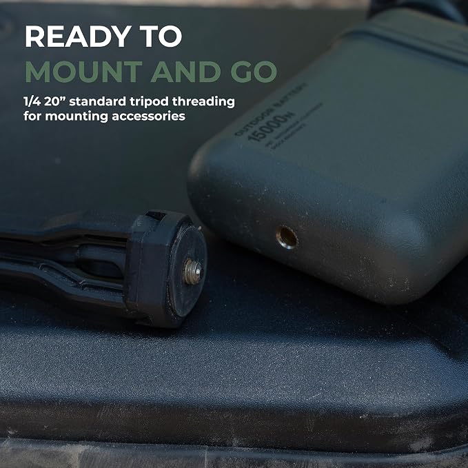 NESTOUT Rugged Power Bank, 15000mAh Outdoor Charger, 32W USB-C Fast Charging PD, Waterproof IP67, Durable Shockproof, Battery Pack for iPhone Tablet Hiking Travel Camping (Olive Green, 15000mAh)