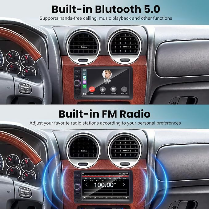 8 Core 4+64G Car Stereo Radio for Chevy Chevrolet Silverado Tahoe 2003-2006, GMC Sierra Yukon 2003-2006, Hummer 2003-2006, 7'' Radio with Wireless CarPlay/Andriod Auto/WiFi/Bluetooth/Backup Camera/GPS