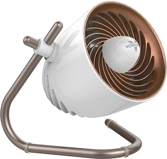 Vornado Pivot Personal Air Circulator Fan, 6-inch, Quiet Portable for Travel, 3 Speed Settings, Targeted Cooling Airflow, 360-Degree Adjustable Axis, Fan for Bedroom, Office, And Desktop, Copper
