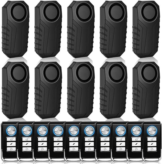 Bicycle Alarm System Anti Theft,USUPERINK Bike Alarms for Ebikes,113dB Bike Alarm,IP65 Waterproof,7 Levels of Sensitivity Adjustment,Suitable for Bicycles,Motorcycles,Electric Scooters,Ebike,10PK