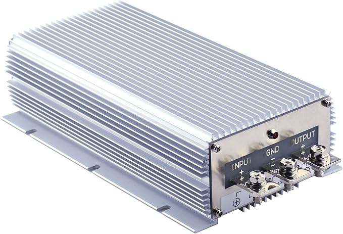 DC 24V Step Down to 13.8V 100A 1380W Converter Voltage Regulator, Waterproof DC/DC Voltage Reducer Buck Transformer Power Supply for Golf Cart