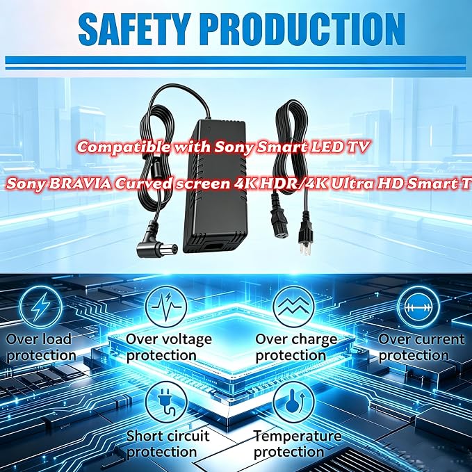 for Sony acdp-240e01 19.5V10.26A AC/DC Adapter Compatible with Bravia LCD TV KD-65XD8505, 200W Power Supply Cord Cable PS Wall Home Charger Mains PSU.Replace Part Number ACDP-160D01