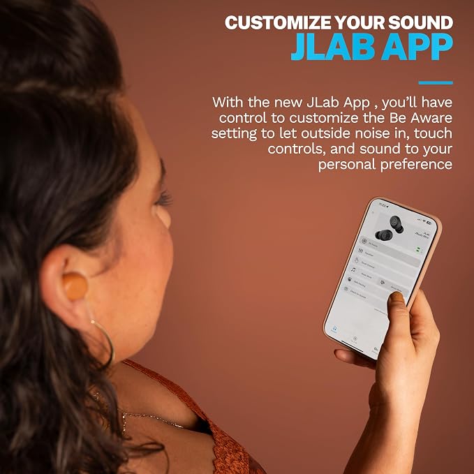 JLab JBuds Mini Tones, True Wireless Earbuds, Bluetooth Multipoint, Be Aware Audio, IP55 Sweat Resistant, 7572 W
