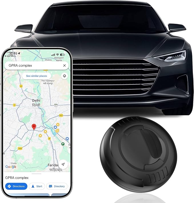 GPS Tracker for Vehicles | Portable Magnetic Device for Cars, Kids, Dogs & Trucks | Full Global Coverage | No Subscription or Monthly Fees