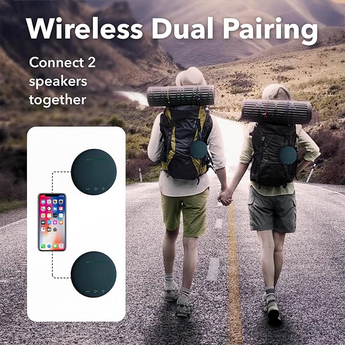 35W (peak) Monster Bluetooth Speaker, IPX8 Shower Speaker Waterproof, Bluetooth 5.4 with Loud HD Sound and Robust Bass, Extra Long Playtime Punchy, for Home, Beaches Portable Wireless Outdoor Speakers