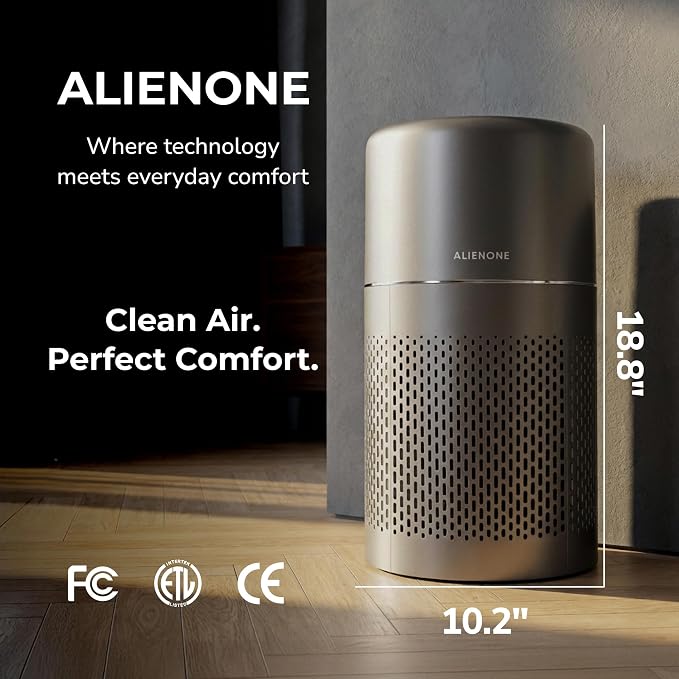 Air Purifier for Large Room Up to 1900 Sq Ft, HEPA Filter, 235 CFM CADR, Smart WiFi App Control, Auto Mode, Ultra-Quiet Sleep Mode, Air Purifier for Bedroom Living Room, Pet Dander Dust Smoke