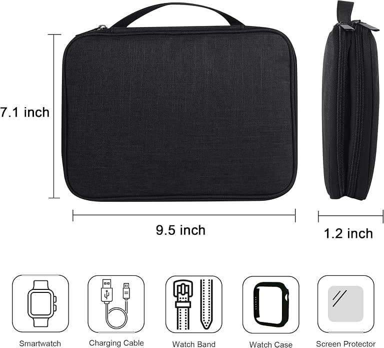 16+16 Pack Band and Case Compatible with Apple Watch Band 46mm 45mm 44mm 42mm 41mm 40mm for Women Men, Watch Band Organizer, Screen Protector Case for iWatch Series 11 10 9 8 7 6 5 4 SE