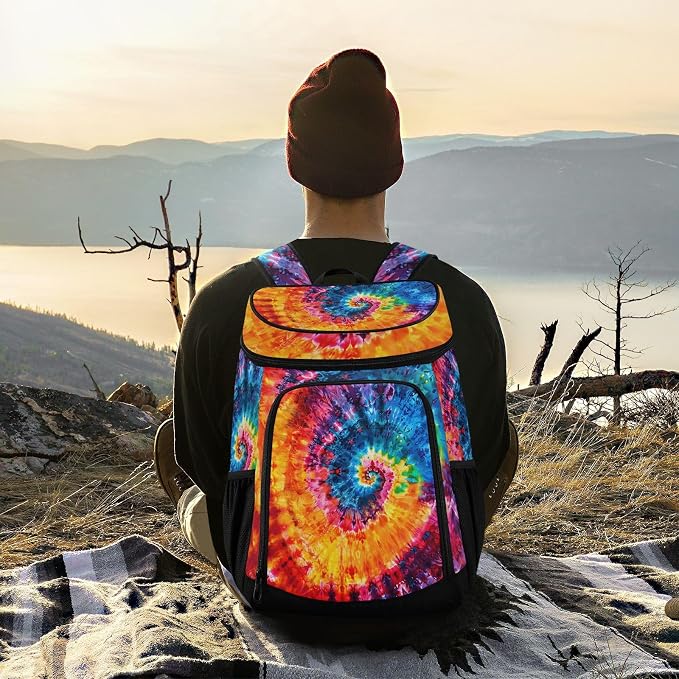 Tropical Pineapples Fruits Cooler Backpack Insulated Leak Proof Beach Cooler Bag Soft Lunch Picnic Hiking Camping Backpack Cooler