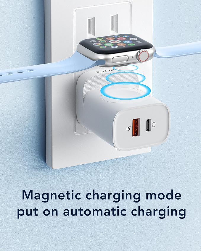 VRURC Charger for iPhone & Apple Watch, Portable Travel Charger for Multi Devices