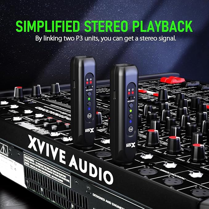 Xvive P3D Wireless XLR Bluetooth Receiver Bluetooth for Mixer, Active PA Systems,DJ Systems