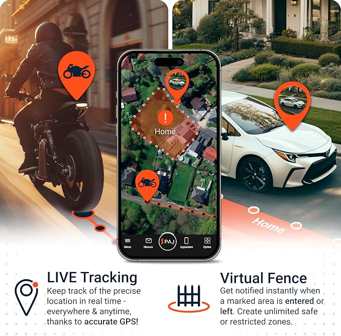 PAJ GPS Vehicle Finder 4G 2.0 - Real-Time GPS Tracker Device for Car, Motorcycles, Trucks, Bike - Direct Connection to Vehicle Battery (9-75V) - Tracking Devices with Alerts - Subscription Required