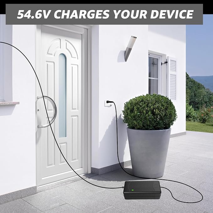 54.6V Charger for Jetson Haze,Lithium Battery Charger Compatible with Jetson Haze JHAZE-BLK JHAZE-BLK-OB JHAZE-CAN-BLK JHAZEBLK Electric Power Cord
