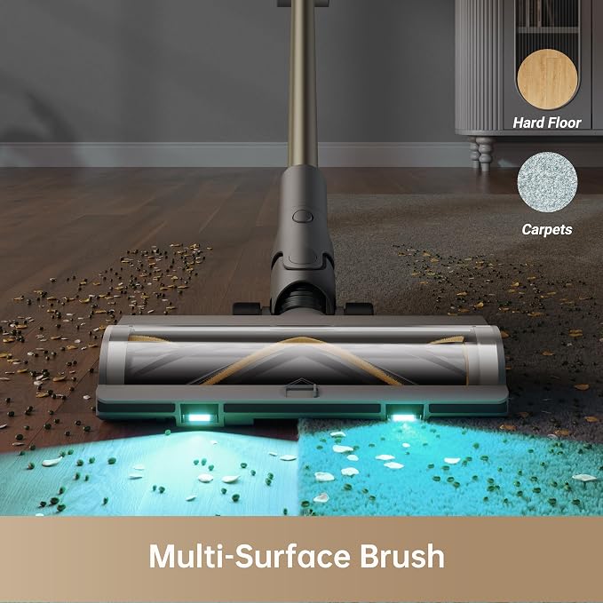 DREAME Z10 Station T Cordless Vacuum with Auto-Empty Base, 2.5L Dust Collection, 65-Min Runtime, Powerful Stick Vac for Carpet Hardwood Tile & Pet Hair – Lightweight