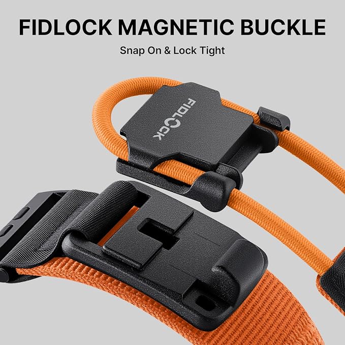 Bandletic Compatible with Apple Watch Ultra 3 2 Bands for Men, Stretchy Nylon Sport Strap with Magnetic Fidlock Hook Rope Buckle for iWatch Ultra 49mm, Series 11/10 46mm, 9/8/7 45mm, SE/6/5/4 44mm