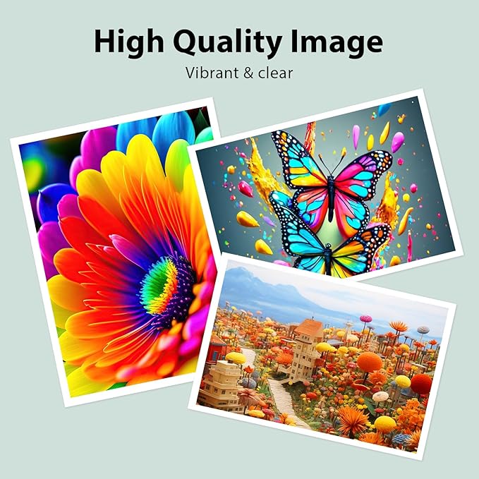 63XL Ink Cartridges Black and Color High Yield for HP Ink 63 Replacement for HP 63XL Ink Cartridges Combo Pack for HP OfficeJet 3830 4650 5258 5255 Envy 4520 4512 DeskJet 3630 1112 Printer (2-Pack)