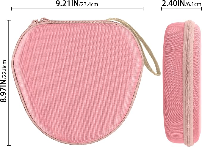 co2CREA Hard Case with Sleep Mode Replacement for Apple AirPods Max 2 / AirPods Max Wireless Over-Ear Headphones (Rose Pink Case)