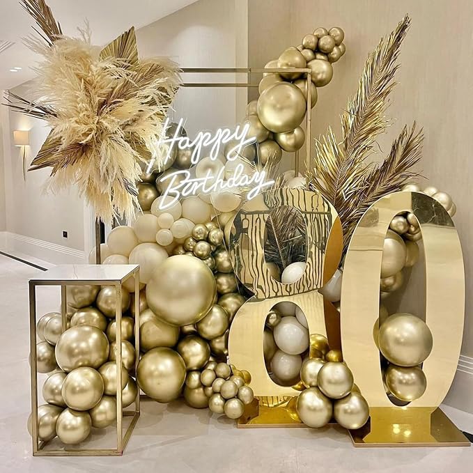 3-in-1 Electric Balloon Pump with Metallic Gold Balloons, 3-in-1 Electric Balloon Pump, Portable Electric Air Pump for All Balloons Inflatables Dual Nozzle Balloon Blower Machine