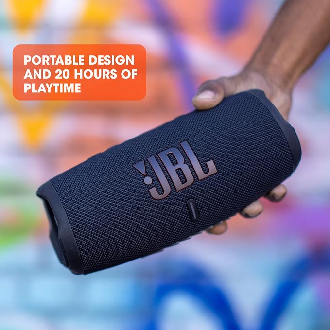 JBL CHARGE 5 - Portable Waterproof (IP67) Bluetooth Speaker with Powerbank USB Charge out, 20 hours playtime, JBL Partyboost (Squad)