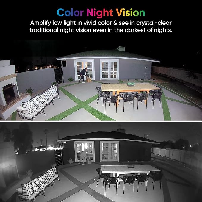 WYZE Floodlight Camera v2, Security Camera Outdoor, 2K HD with Color Night Vision, 2800-Lumen LEDs, 160° Wide View, 105dB Siren, Works with Alexa & Google Assistant, Wired-Black