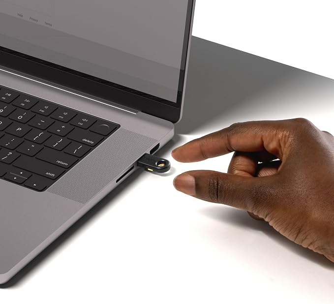 Yubico - YubiKey 5C - Multi-Factor authentication (MFA) Security Key and passkey, Connect via USB, FIDO Certified - Protect Your Online Accounts (5C)