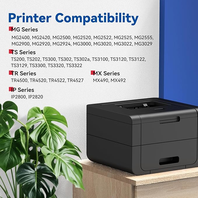 PG-245XL CL-246XL Ink Cartridge Replacement for Canon 245XL 246XL 245 246 High Yield for PIXMA MG2525 MG3022 MX490 TS202 TS3322 TR4520 TS302 TR4527 Printer Ink Cartridge(1 Black,1 Tri-Color)