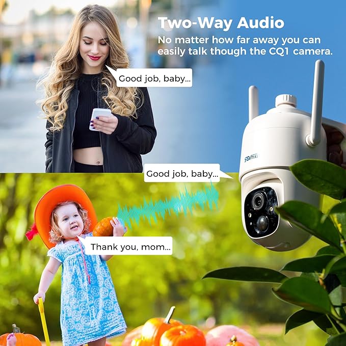 Vicohome 4CQ1 AI 2K Solar Security Camera Wireless Outdoor, Battery Powered,Two Way Audio,Motion Detection, 360° View,Easy to Setup,Color Night Vision,Audible Flashlight Siren,180 Days Exchange Policy