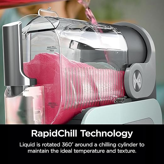 Ninja SLUSHi with RapidChill Technology, 96 oz. Frozen Drink & Slushie Machine, 5 Programs, Slush, Spiked Slush, Frappe, Milkshake, Frozen Juice, FS305CO + Two 16-oz Insulated Bubble Cups (Renewed)